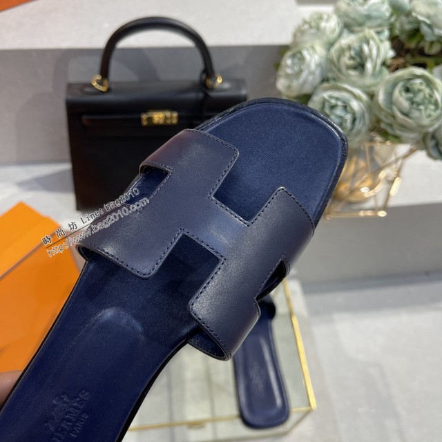 Hermes愛馬仕2022新色中底全包高版本純手工鞋 經典款H女士拖鞋 dx3372